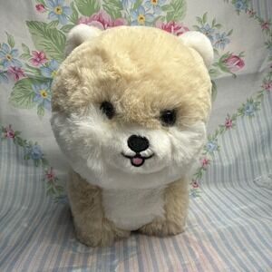Aurora Small Pomeranian Plush 7" Tan White Dog Stuffed‎ Animal Puppy Toy Soft